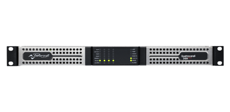 4-канальный инсталляционный усилитель с DSP+ и Dante. Поддерживает 2–8 Ом, линии 70/100 В и удалённое управление