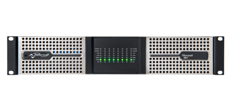 8-канальный инсталляционный усилитель мощности, 8000 Вт, с DSP и Dante, 2U