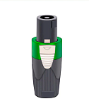 Разъём кабельный 4PIN Speaker Connector "папа", зелёный
