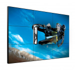 Видеостена 3х3 из панелей LG 55VH7E-H, 165", шов 1,8 мм; настенное выдвижное крепление (Multibrackets)