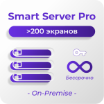 Серверная лицензия по количеству устройств за 1 сервер, более 200 устройств, On-Premise