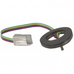 Сенсорный перелючатель со светодиодным двухцветным кольцом. Цвет белый или темный