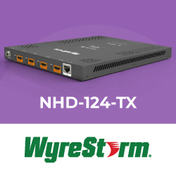WyreStorm NetworkHD 120 дополнена 4-канальным 4K-кодером NHD-124-TX