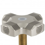 Четырехэлементный конденсаторный микрофон для установки на поверхности стола с полу-кардиоидной характеристикой. С двухцветным halo-кольцом и сенсорным выключателем для дистанционного переключения от DSP. Цвет никелевый