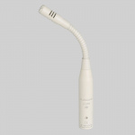 Кардиоидный конденсаторный микрофон на гибкой стойке типа «гусиная шея», с RF-защитой, разъем 3 Pin Male XLR. Длина 180 мм. Цвет белый