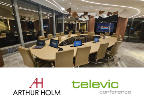 Мониторы Arthur Holm дополнили премиальный конференц-зал Бурдж-Халифы