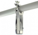 SYSTEM 2 - Крепление на трубу для штанги 50 мм, макс. нагрузка 140 кг, цвет - хром