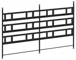 Модульный комплект креплений для видеостены распорного типа; конфигурация 3х4 дисплея; для дисплеев с диагональю 46, 47, 55, 60" и весом до 85 кг, цвет черный