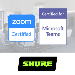 Shure получила сертификацию Zoom Rooms и Microsoft Teams