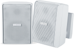 Акустическая система премиум-класса, настенная, 4"+0.75", 70 В/100 В/15 Вт, корпус ABS, метал. решетка, кронштейн, IP54, белого цвета