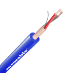 Микрофонный кабель, синий, 6 мм, медный экран