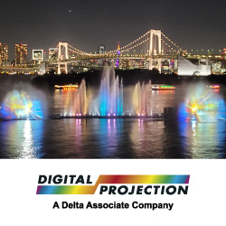 Лазерные проекторы  TITAN «засветились» в морском парке на годовщине Олимпийских игр в Токио