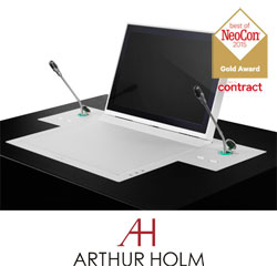 Передовые выдвижные мониторы Dynamic3Talk Arthur Holm получили награду NeoCon Gold Award