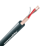 Микрофонный кабель, чёрный, 6 мм, медный экран