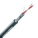 Симметричный аудиокабель OD 3,1мм, сечение 2х0.22мм.кв./24AWG, экран алюминиевый, изоляция ПВХ, чёрный