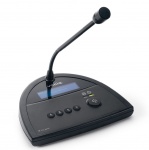 Настольная пейджинговая станция с цифровой клавиатурой на 4 сценария. Работа по протоколу CobraNet®. Встроенный DSP процессор. Память для записи сообщения. Назначение 4 гонгов для различных приоритетов. Контроль работоспособности. Порт RJ45. LCD дисплей