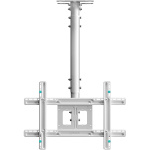 Потолочный кронштейн для дисплея 32"-80" потолочный телескопический, белый
