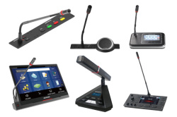 Цифровая проводная и беспроводная конференц-система Gonsin 10000N