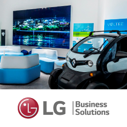 Шоурум E-MOBI в Венгрии полностью оснащен дисплеями LG