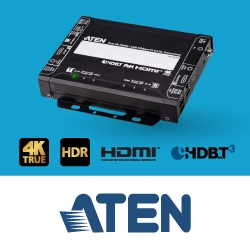 Новинка ATEN — приёмопередатчик True 4K HDMI / USB HDBaseT 3.0 с PoH