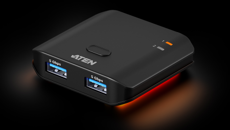 2-портовый USB 3.2 Gen1 переключатель для совместного использования 2х периферийных устройств