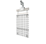 Гибкий уличный светодиодный дисплей, шаг пикселя 35 мм, 7500 кд/м2, IP66, 6.2 кг/кабинет