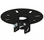 SYSTEM 2 - Потолочное/настенное крепление для штанги диаметром 50мм, регулировка наклона, макс. нагрузка 100 кг, цвет черный