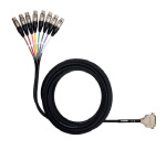 8-канальный разветвительный кабель с разъёмами DB25-TRS, длина 7,62 м