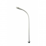 Кардиоидный конденсаторный микрофон на гибкой стойке типа «гусиная шея», открытый выход M10 Stud. Длина 300 мм. Цвет белый