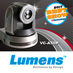 Поворотная камера VC-A50P Lumens получила награду Best of Show 2017