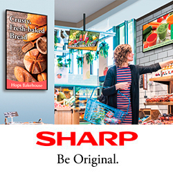 Новые профессиональные дисплеи SHARP со встроенной Android ОС и медиа-плеером