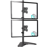 Кронштейн для двух мониторов 13"-34" настольный, чёрный