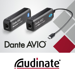 Новые адаптеры Dante AVIO с разъемом USB-C и Bluetooth уже в наличии!