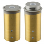 Двухэлементный выдвижной кардиоидный конденсаторный микрофон  с двухцветным halo-кольцом и сенсорным выключателем для дистанционного переключения от DSP. Цвет никелевый