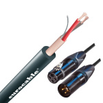 Микрофонный кабель, разъёмы Neutrik XLR 3 чёрный/золото, 3м