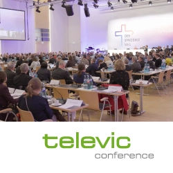 Система синхронного перевода Televic на ассамблее Синодального собрания Германии