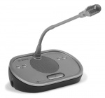 Дискуссионный пульт с микрофоном на длинной ножке, 470 мм., темный