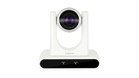 Поворотная IP-камера 1080p, 12-кратный оптический зум, выходы HDMI/USB 3/0, Ethernet, белого цвета