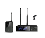 Радиосистема с поясным передатчиком и петличным микрофоном (круговая направленность), без кейса.