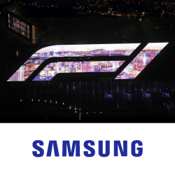 Сияние технологий Samsung на кровле Гран-при Формулы-1 