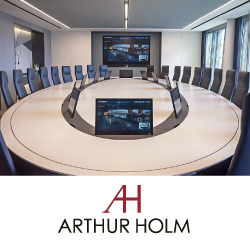 Моторизированные мониторы Arthur Holm украсили конференц-зал компании M&G Investments в Лондоне, Великобритания