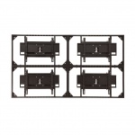 Система креплений для видеостены, 3х3 модуля, напольное исполнение. Без функции быстрого извлечения модуля