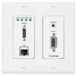 Передатчик XTP с двумя входами для HDMI и VGA – настенная панель в стиле Decorator, цвет белый