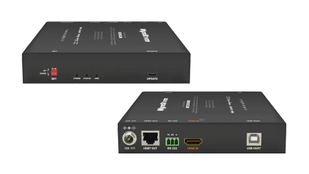 Удлинитель HDBaseT HDMI 2.1 8K60, DSC, 8K60 4:2:0 / 8K30 4:4:4 / 4K120 4:4:4, RS232, де-эмбеддирование, направленный PoH, удлинение USB 2.0 (100 м)