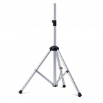 Стойка для громкоговорителей до 40кг, с треногой, высота 1040-1850мм, алюминий серебристого цвета. 