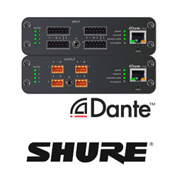 Shure ANI4IN/OUT – новые устройства для конвертации аудио сигнала аналог/Dante