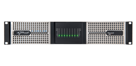 8-канальный инсталляционный усилитель мощности, 4000 Вт, с DSP и Dante, 2U