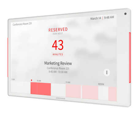 Сенсорная панель бронирования помещений 10,1", белая
