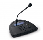 Настольная пейджинговая станция с цифровой клавиатурой на 999 сценариев. Работа по протоколу CobraNet®. DSP процессор. Память для записи сообщения. Назначение 4 гонгов для различных приоритетов. Контроль работоспособности капсюля. Порт RJ45. LCD дисплей.