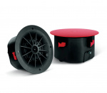 Потолочный коаксиальный двухполосный громкоговоритель для конференций 6.5", глубина установки 155 мм, номинальная мощность 60 Вт (240 Вт пик) на 8 Ом, максимальный SPL 106 дБ, 130 угол раскрытия, красная сетка.